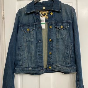 Michael Kors gold button Jean Jacket